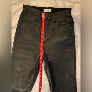 Wrangler waxed black jeans